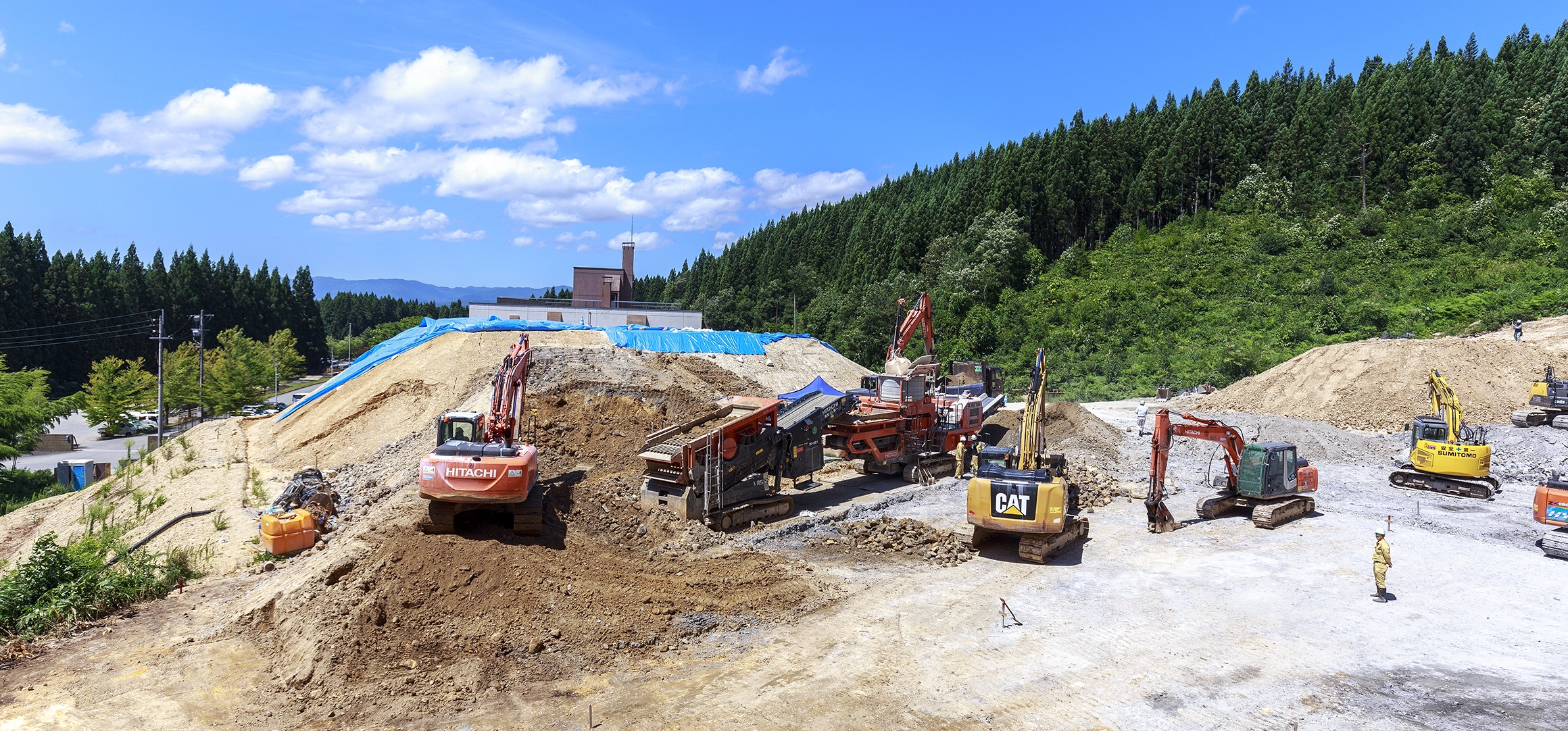 道路建設の現場