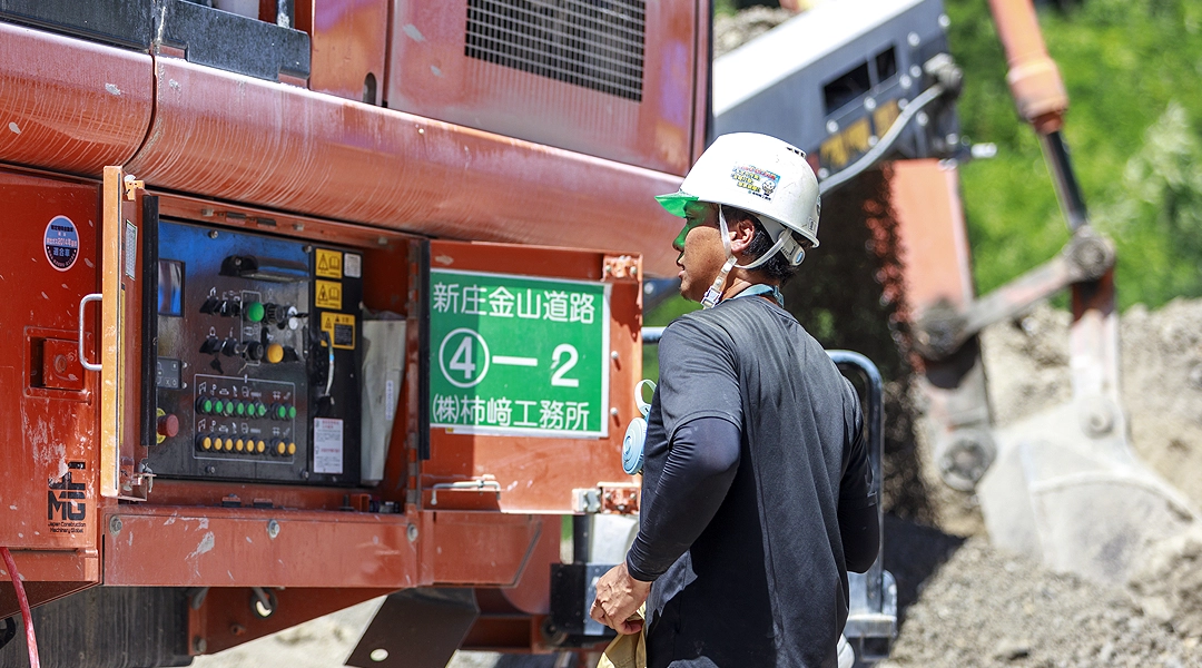 道路建設の現場