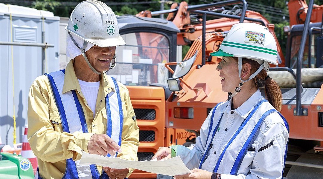 道路修繕・改良工事の現場